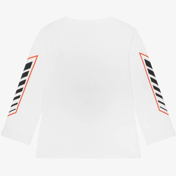 NWT Stella McCartney Kids Formula 1 Motorcross Print Long Sleeve T-Shirt - Picture 2 of 3